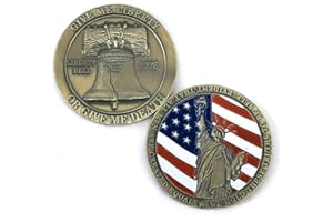 Joygulls U.S. Liberty Bell Military Coin Statue of Liberty Challenge Coin