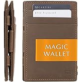 GARZINI Magic Wallet For Men, Minimalist Wallet with RFID card holder, Leather Wallet for 10 cards