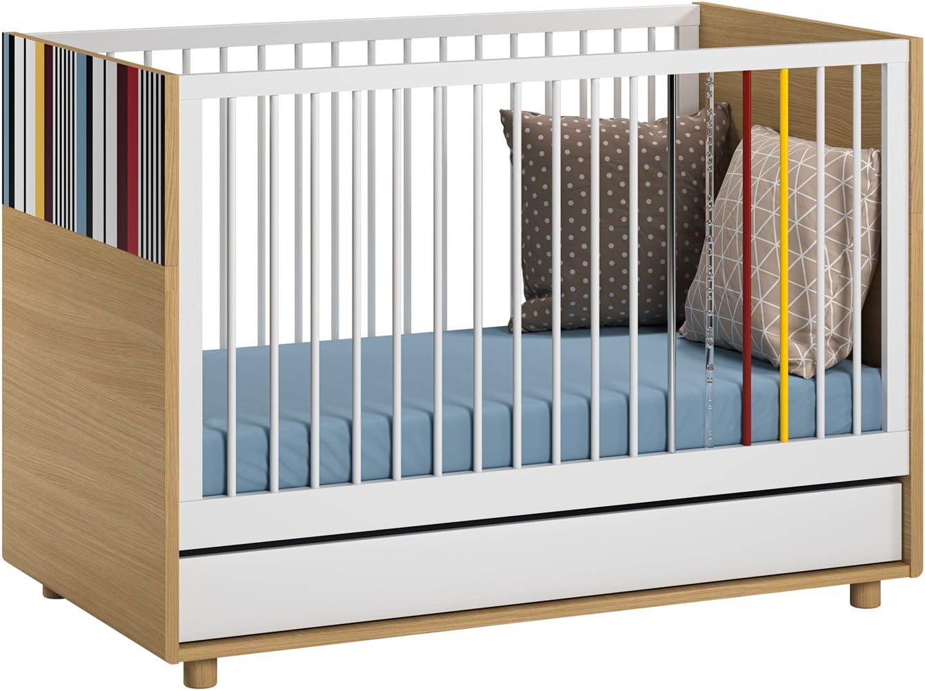 light oak cot bed