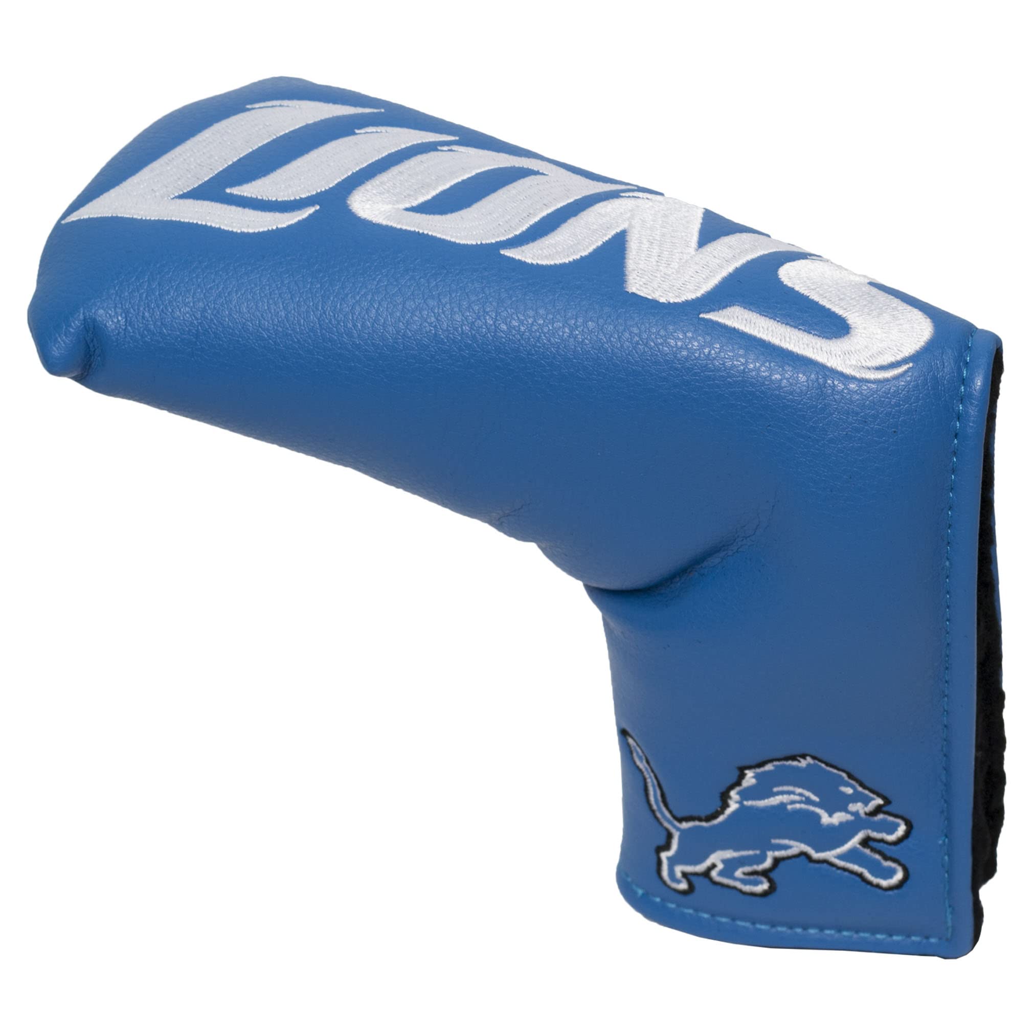 Team Golf NFL Detroit Lions Golf Club Vintage Blade Putter Headcover, Form Fitting Design, Fits Scotty Cameron, Taylormade, Odyssey, Titleist, Ping, Callaway, Multi Team Color, One Size (30950)