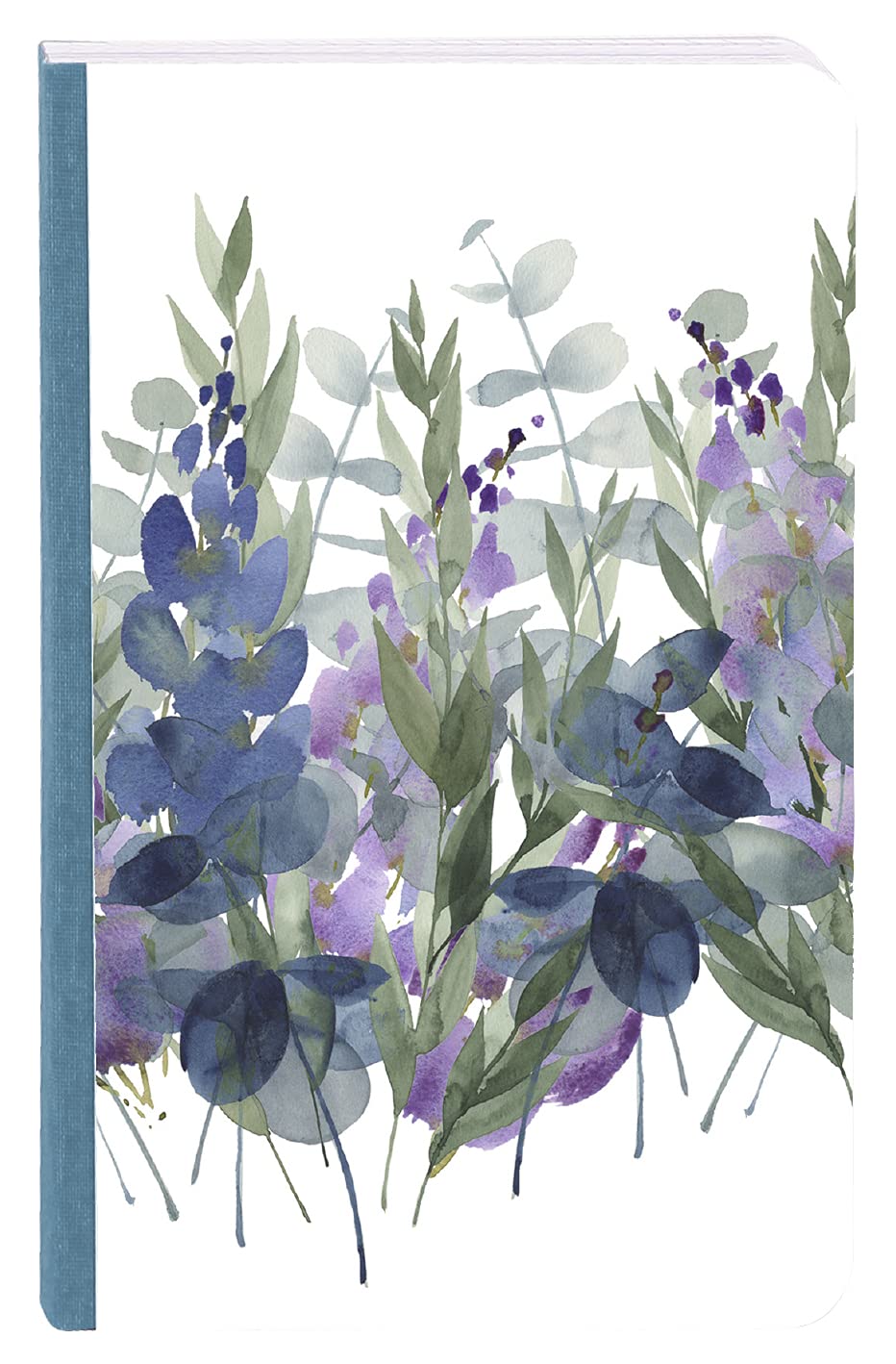 Clairefontaine 115680C - A Paperback Notebook 9x14 cm 144 Lined Pages White paper 90g - Glossy finish - Quintessence Collection - 3 Plant/Nature visuals, 1 Watercolour visual, random delivery