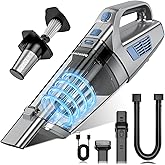 BQYPOWER Handheld Vacuum Cordless, 16000PA Strong Suction Hand Held Vacuum Dust Busters Cordless Rechargeable with Multiple Accessories, Portable Car Vacuum Cleaner High Power for Car Home Office