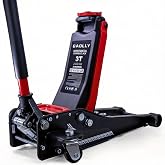 GAOLLY 3 Ton (6600 lbs) Low Profile, Heavy-Duty Steel Racing Floor Jack with Dual Pistons Quick Lift Pump, Lifting Range 3.35"-19.69"