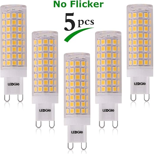 Ledgle 10w G9 Led Lampen Warmweiss 3000k Kein Flimmern Nicht Dimmbar 900lm Ersetzt 100w Halogenlampen 5er Stuck Amazon De Beleuchtung
