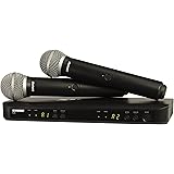 Shure BLX288/PG58 Dual Channel Wireless Microphone System with (2) PG58 Handheld Vocal Mics (Discontinued by Manufacturer)