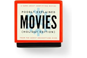 Brass Monkey Poorly Explained Movies – Holiday Edition Party Game with 300 Cards Featuring Uniquely Terrible Descriptions of 