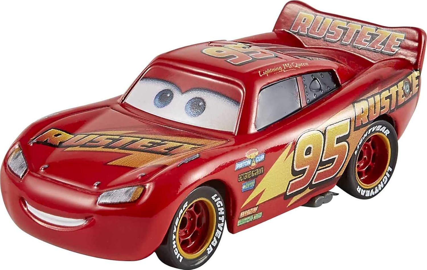 Disney Pixar Cars Radiator Springs Die-Cast Toy Vehicles 3-Pack, 1:55-Scale, With Lightning McQueen, Sheriff & Mater, Gift For Kids Age 3 Years and Older: Toys & Games