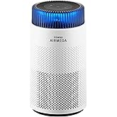 COWAY Air Purifiers for Home up to 810 ft&sup2;, HEPA and Carbon Filter for Smoke, Allergies, Pet Dander, Odor, AQI Monitor, Auto Mode, Timer, Filter Indicator, Night Light, 2yr Warranty, Airmega 100 White