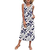 MOLERANI Women's Summer Maxi Dress 2026 Sleeveless Button Down Casual Loose Long Beach Sundress Travel Vacation Outfits