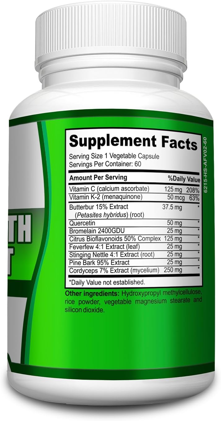All-in-1 Lung Health Support Cleanse Supplement - Vitamins - Pills - Natural Lung Supplements - 60 Capsules: Health & Personal Care