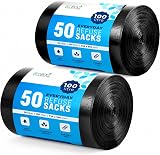 EcoBag 100 Pack Everyday Refuse Sacks 30 Micron 100L Recyclable Leak Resistant