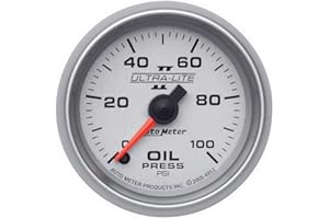 Auto Meter 4953 Ultra-Lite II 2-1/16" 0-100 PSI Full Sweep Electric Oil Pressure Gauge