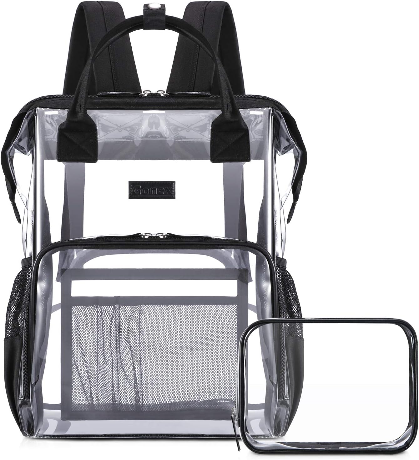 Gonex Clear Backpack Transparent PVC Waterproof Lightweight Backpack