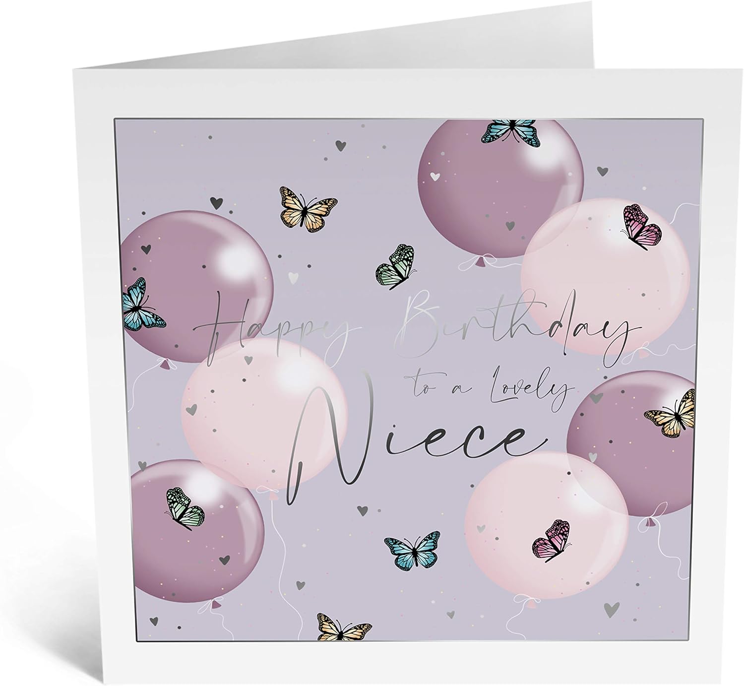 Central 23 - Birthday Card for Niece - 'Happy Birthday To A Lovely Niece' - Cute Card for Her - Comes with Fun Stickers