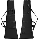 Vincreem Foam Padded Guitar Gig Carrying Bag for Guitar Bodies | up to 47.5" in Length, Multiple Storage Pockets, Adjustable Shoulder Straps, Foam Cushion Protective Case