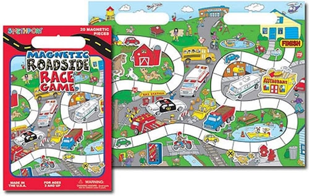 Roadside Race Magnetic Playset Game