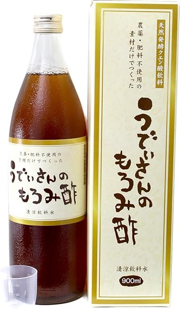 Amazon うでぃさんのもろみ酢 黒糖入り 900ml 12本 2ケース 宮の華 無農薬にこだわった天然発酵クエン酸水 国産原料米使用 食品 飲料 お酒 通販