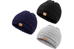 REDESS Baby Kids Winter Warm Hats, Infant Toddler Children Beanie Knit Cap Girls Boys