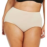 Naomi & Nicole Women's A815 Plus Size No Show, No Lines Brief Panty