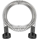NTR Zipline Spring Brake Extra Long 6.6FT, Kids Backyard Heavy Duty Zip Line Brake System/Stop/Stopper, High-Strength Compression Stainless Steel Spring, Ziplines Parts for up to 3/8 Inch Cable