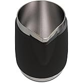 Rattleware 20 Oz Handle Free Latte Art Pitcher Stainless Steel with Rubber Grip Durable Heat Resistant Milk Frothing Pitcher 