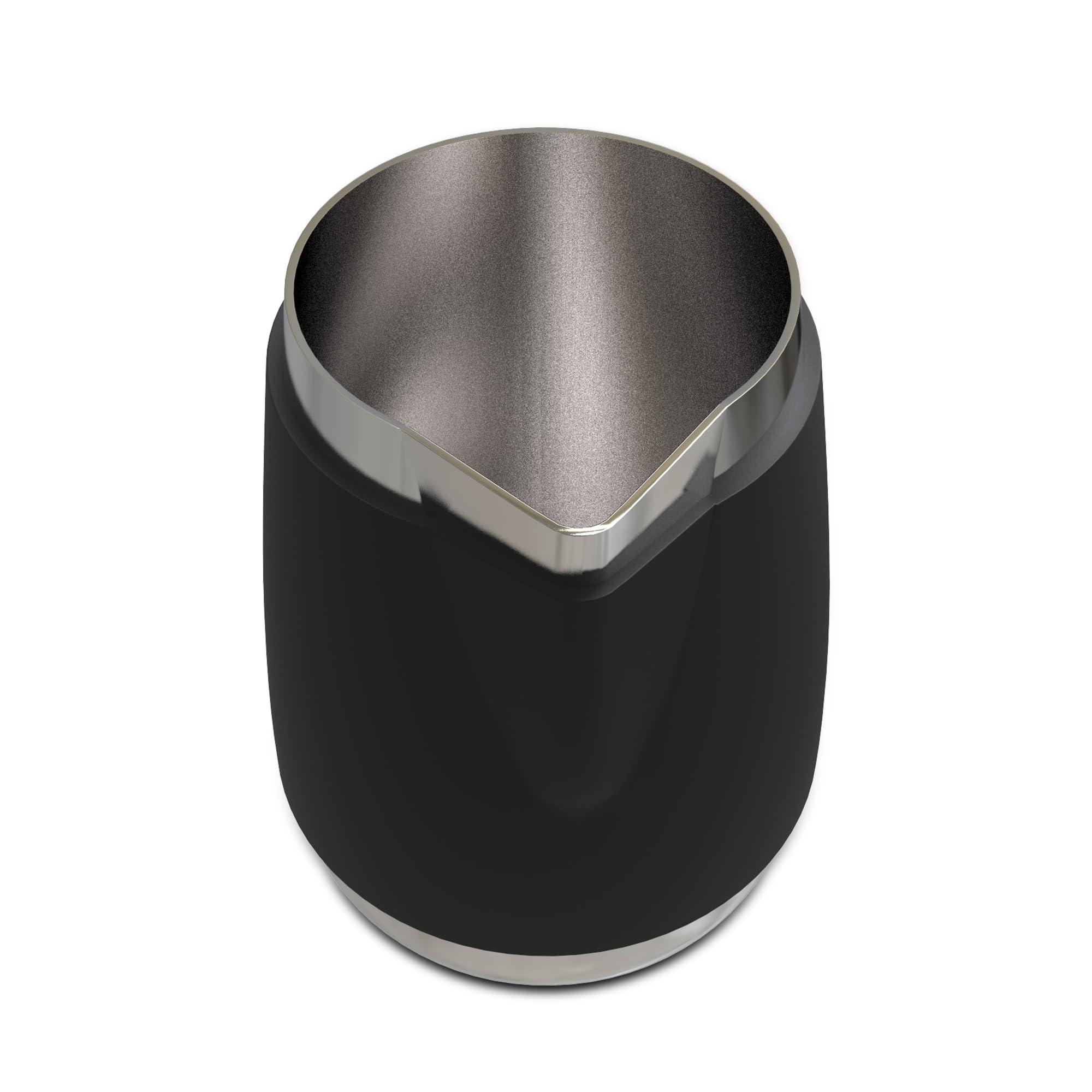 Rattleware Handle Free Stainless Steel Macchiato Pitcher - Perfect for Home, Cafe, Restaurant, Hotel, Office, Or Commercial Use - Steaming and Frothing Pitcher (12 Oz)