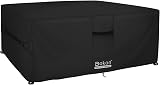 Dokon Square Garden Furniture Cover 300x300x90cm Black Waterproof
