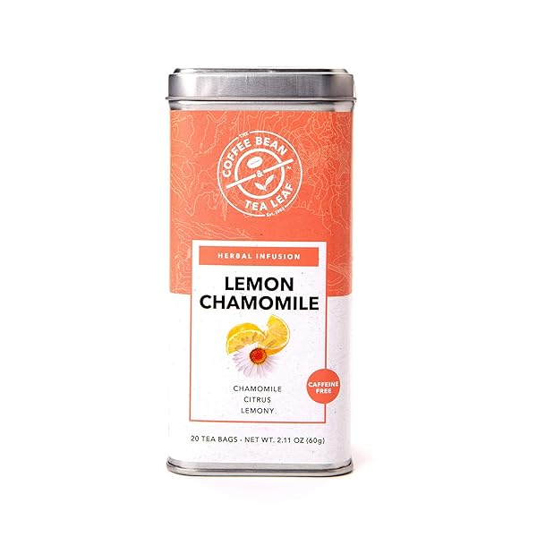 THE COFFEE BEAN & TEA LEAF, TEA, HAND-PICKED LEMON CHAMOMILE, WHOLE LEAF TEA BAGS, 20CT