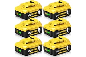 Ibanti Battery Replace for Dewalt 20V Max Battery Compatible with Dewalt 20V Battery DCB206 DCB203 DCB204 DCB200 Battery Compatible with Dewalt 20 Volt Max Cordless Power Tools (Yellow)