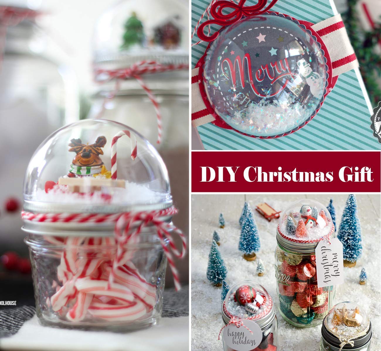 Koogel DIY Plastic Fillable Christmas, Acrylic Fillable Baubles Assorted Size Clear Plastic Ornaments Ball Christmas Tree Decoration 20PCS