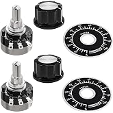 2Pcs RV24YN20S 5K Potentiometer 5000 Ohm Single Turn Carbon Film Rotary Taper Potentiometer