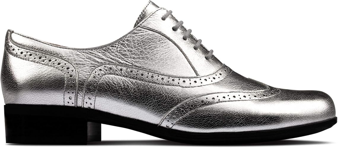 clarks silver brogues