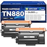 TN880 Toner Cartridge Black 2-Pack High Yield