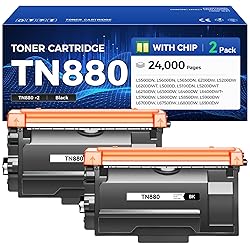 TN880 Toner Cartridge Black 2-Pack High Yield