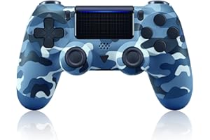 ADHLEK Wireless Controller for PS4/Slim/Pro,with Dual Vibration Game Joystick Remote Camo Blue