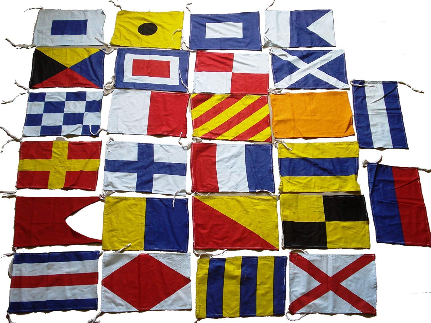 Marine Nautical Sailboat Boating Signal Code FLAG Set of