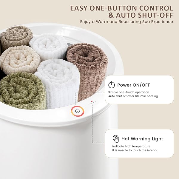 KEENRAY TOWEL WARMER, LUXURY TOWEL WARMER BUCKET, LARGE TOWEL WARMERS FOR BATHROOM, AUTO SHUT OFF, FITS UP TO TWO 40″X70″ OVERSIZED TOWELS, BATHROBES, BLANKETS, PJ’S AND MORE, CL1(BROWN)