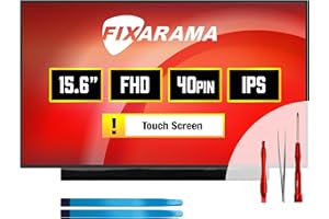 FIXARAMA Screen Replacement for HP pn P34907-001 Grade A+ Touch FHD 1080p Glossy IPS 40pin 15.6" LED LCD Display with Tools T
