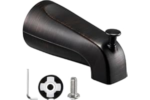 Enhon Slip On Diverter Tub Spout Compatible with Kohler GP85556, Bathroom Shower Bathtub Faucet Spout Replacement Fits 1/2'' Copper Water Tube, 5/32'' Hex Wrench Included (1, Oil Rubbed Bronze)