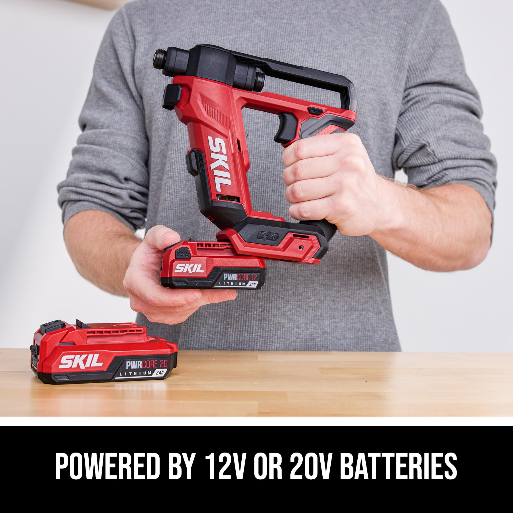 SKIL Compact Brushless Flip Drill Driver with Double Collect Flip Head, Torque Settings & Magnetic On-board Storage, 20V Kit Including 2.0 Ah USB-C Battery and Charger - DL6300D-12