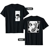 Junji Ito Black Slug Eye Print T-Shirt - Men's Small Classic Fit