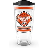 Tervis Oklahoma State Cowboys - First String Made in USA Double Walled Insulated Tumbler Travel Cup Keeps Drinks Cold & Hot, 10oz, Classic