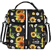 VLM Lunch Box for Women, Insulated Lunch Bag Women with Adjustable Shoulder Strap, Cute Lunch Tote Bag for Work,Picnic,Camping