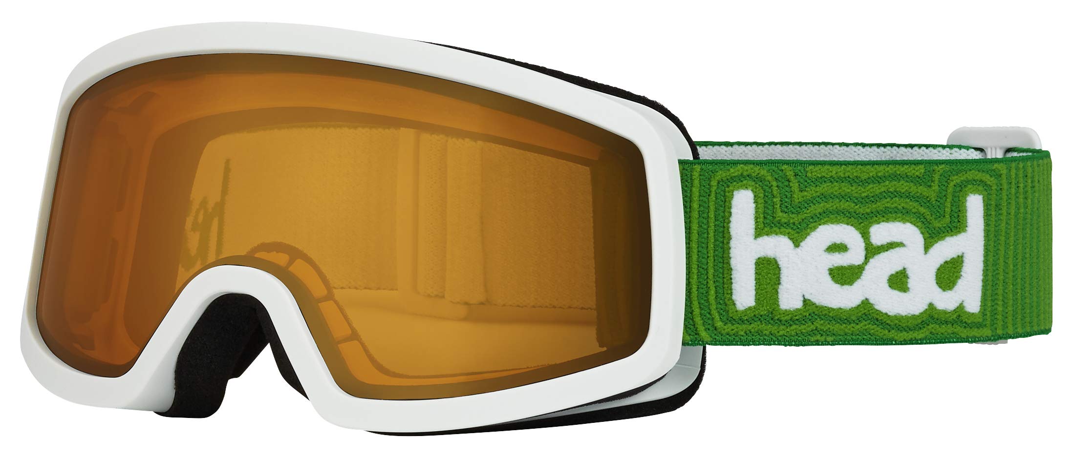HEAD Stream Unisex Youth Junior Ski Goggles Orange/Green, One Size