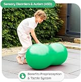 BABYGO Sensory Exercise Ball Peanut Ball Green for Kids Autism Therapy view 2
