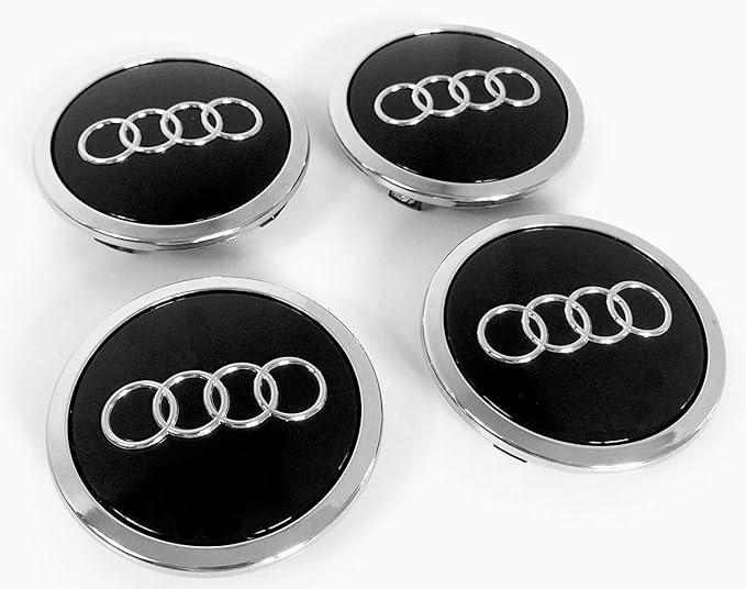 Leichtmetallrad-Zentrierkappen, Schwarz, 69 mm