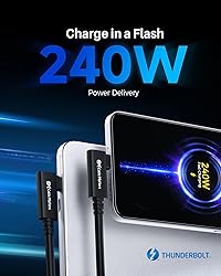 Cable Matters 40Gbps Right Angle Thunderbolt 4