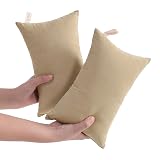 NTBAY Tiny Pillows, Down Alternative 7"x11" Microfiber Mini Pillow for Travel, Pets, Soft Machine Washable Small Pillows for Neck, Wrist, Lumbar and Knee, Light Taupe
