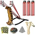 JTXCDFHMJ Slingshot,Wrist Sling Rocket Professional Hunting Sling Shot with Solid Wooden Slingshot,Outdoor, Hunting-for Kids/Children/Adult