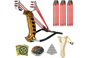 JTXCDFHMJ Slingshot,Wrist Sling Rocket Professional Hunting Sling Shot with Solid Wooden Slingshot,Outdoor, Hunting-for Kids/Children/Adult